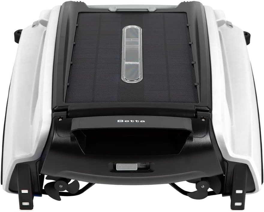 Betta SE Solar Pool Skimmer – Automatic, 30H Runtime, Salt Water Friendly, White