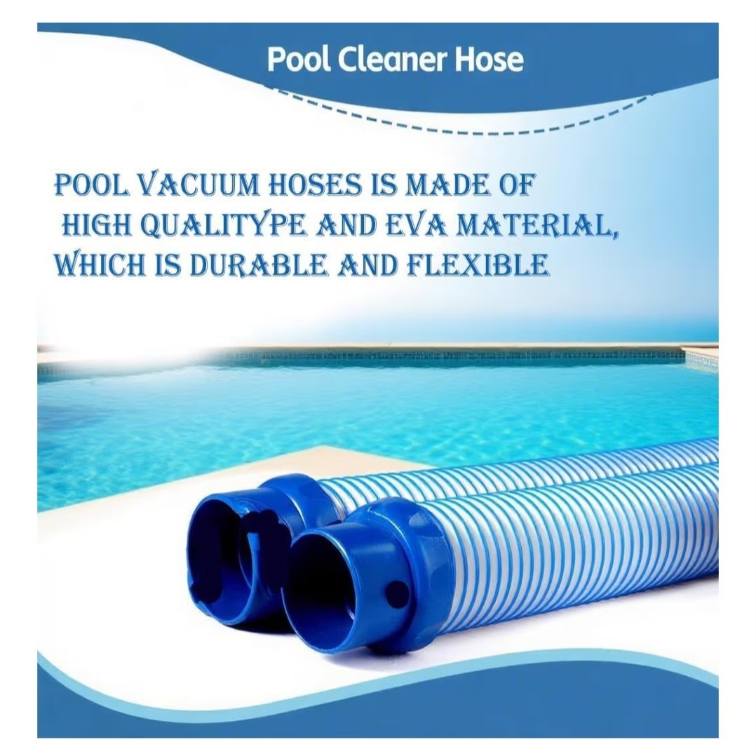 CRUSHONYOU Pool Cleaner Hose 6 Pack 39in 1-1/2in ID Blue EVA/PE