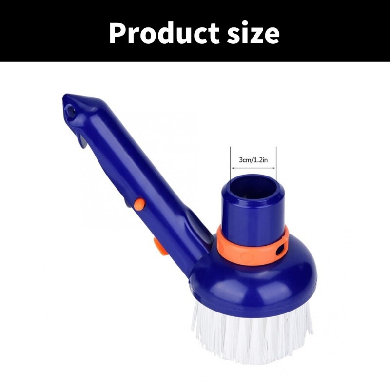 Multifuntional Pool Cleaning Tool Ergonomic Pool Cleaning Brush for Home Pool