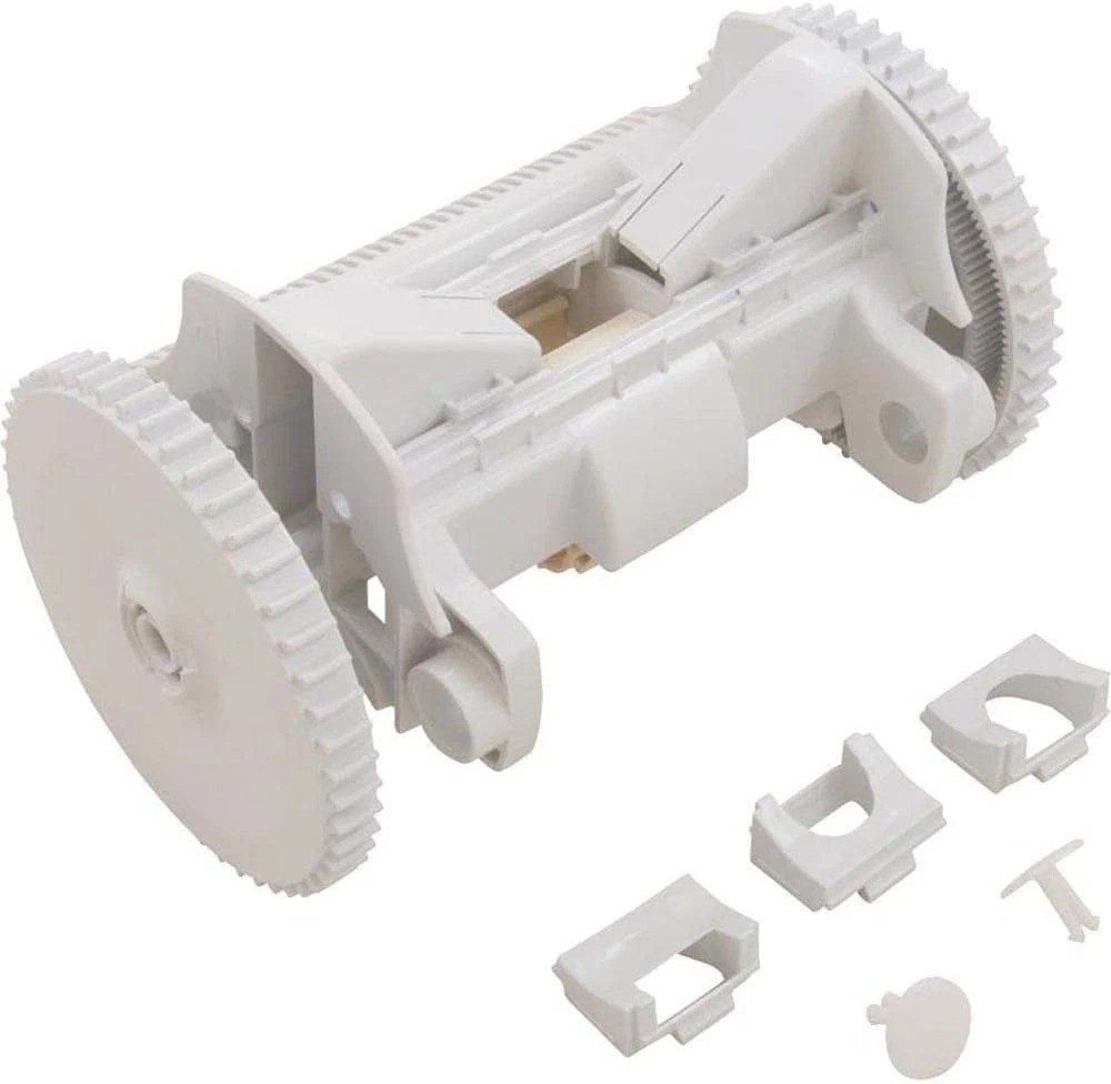 Pool Cleaner Frame Kit 2-Wheel Black Metal Lightweight Energy Efficient