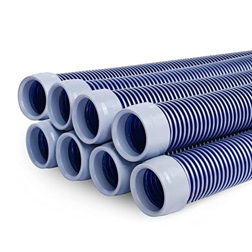 Swimming Pool Vacuum Cleaner Hose 1.5 Inch 8 Piece 24 Feet Extension Replacement