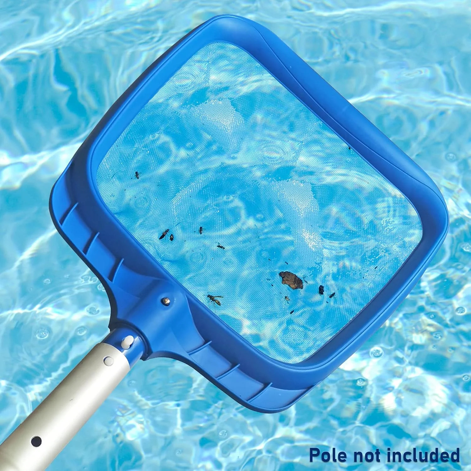 Poolvio Heavy Duty Swimming Pool Leaf Skimmer Net with Strong Reinforced Handle