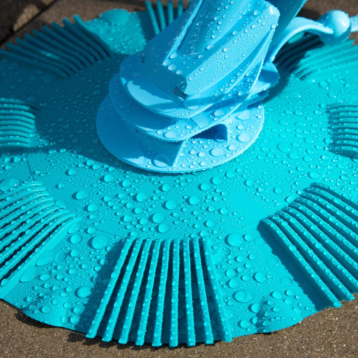 Automatic Blue Pool Vacuum with 10 Hoses for 30ft Pool Cleaning