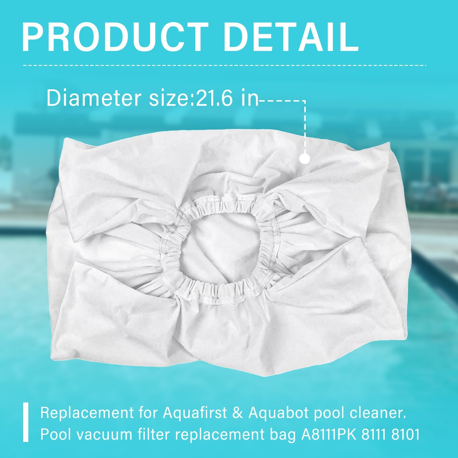 PROSOCOOL Pool Cleaner Filter Bag Replacement for Aquafirst & Aquabot Pool…