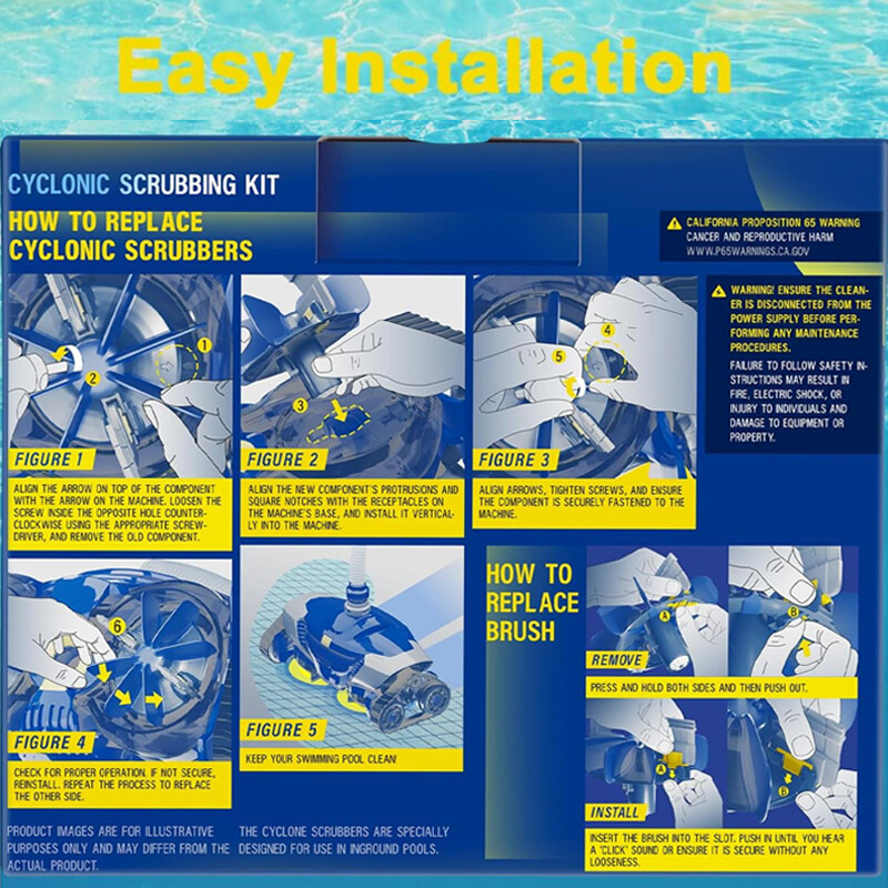 Cyclonic Scrubbing Kit R0714300 For ZODIAC Robotic Pool Cleaner MX8 & MX8 Elite