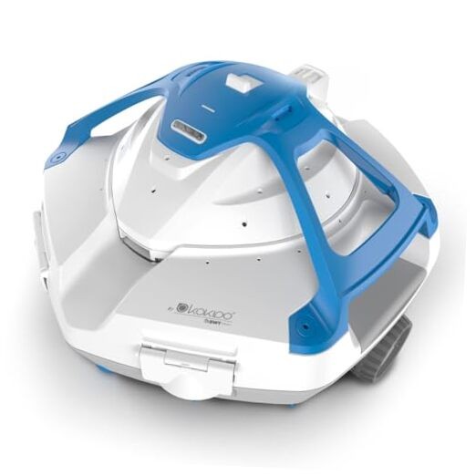 Cordless Robotic Pool Cleaner Robot, 40W Dual Motors Portable Robotic Pool