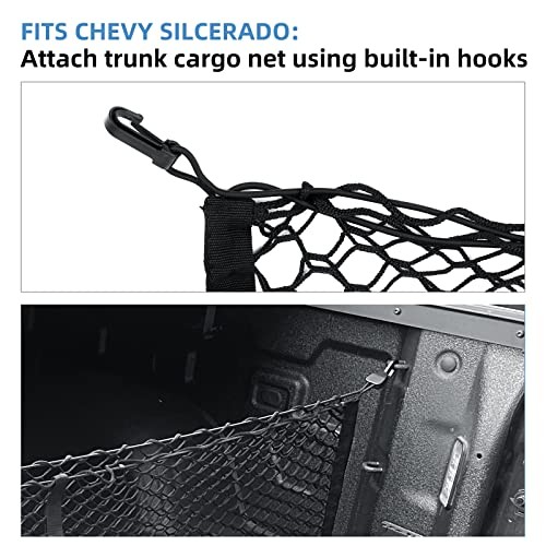 Truck Bed Cargo Net 50&Prime;x18&Prime; for Pickup – Durable Storage Organizer