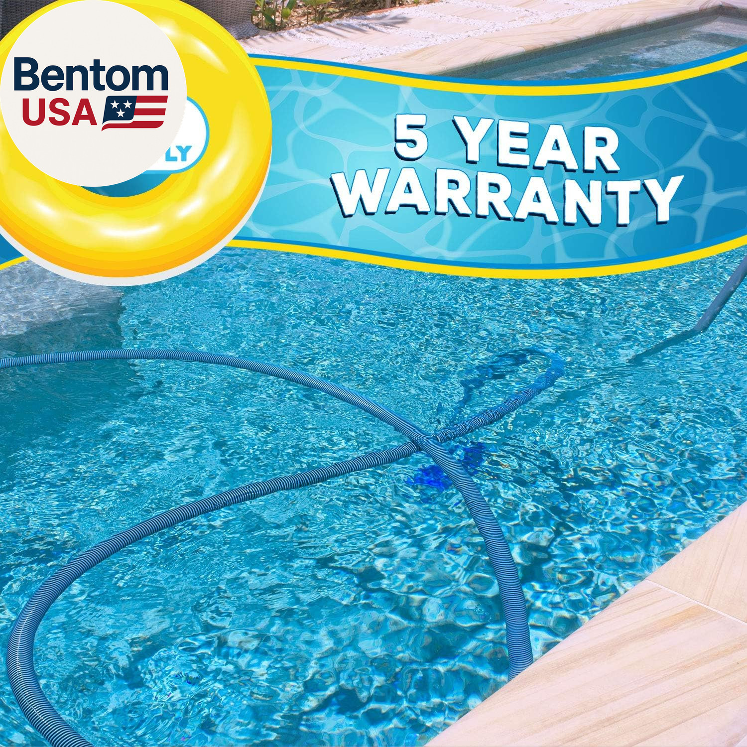 Pool Vacuum Hose – 1-1/2&Prime; X 30&prime; Professional Heavy Duty Pool Hose for Inground,