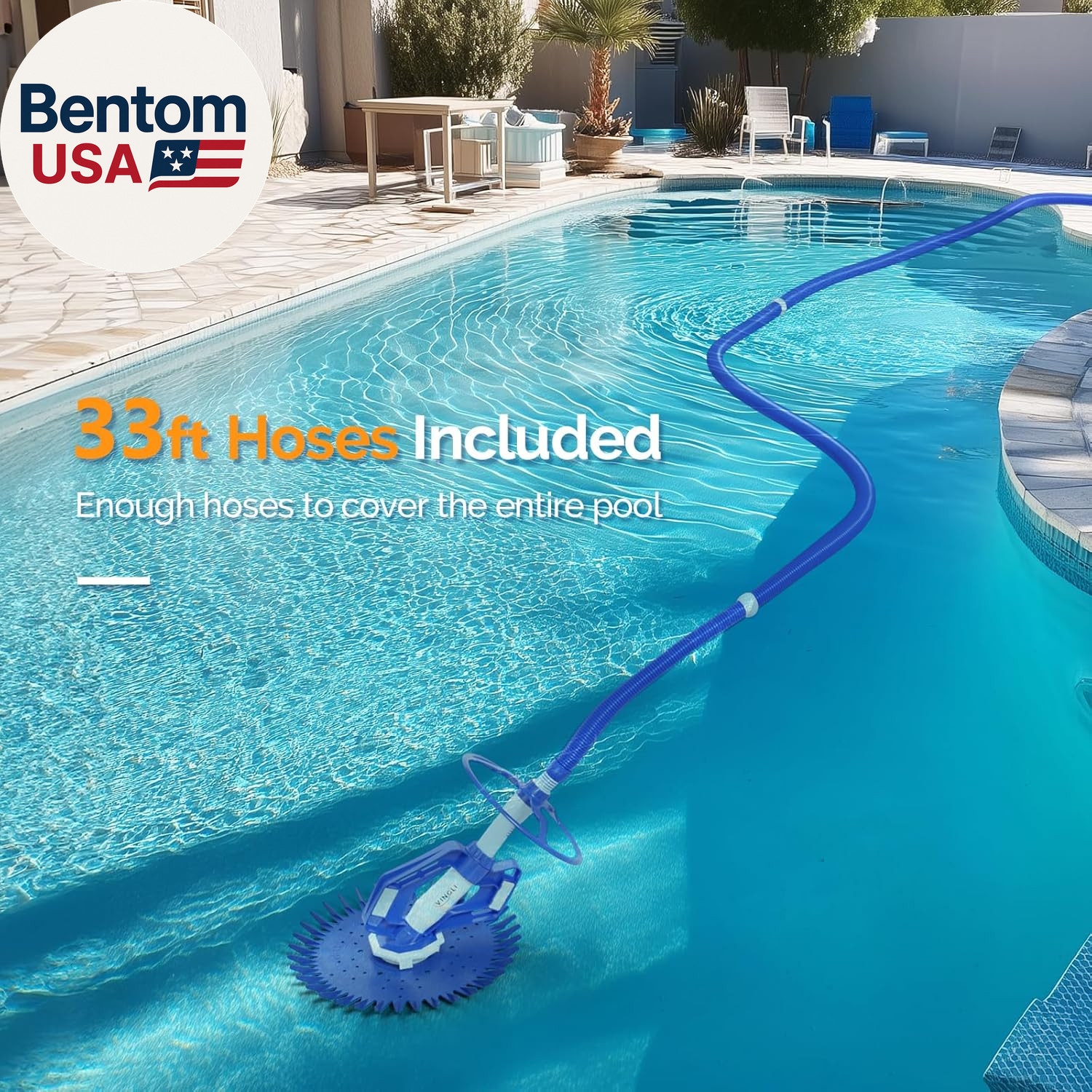 Pool Vacuum Cleaner Automatic Sweeper Swimming Pool Creepy Crawler Vacuum with 3