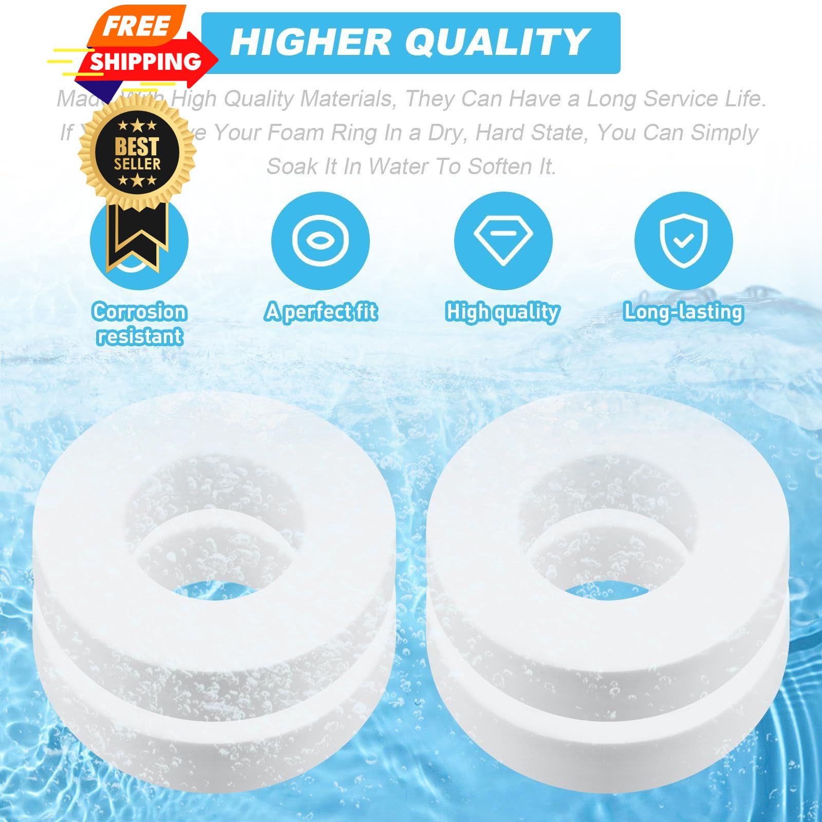 Screw Man Pool Cleaner Climbing Rings (4 Pack) Fits for Dolphin White