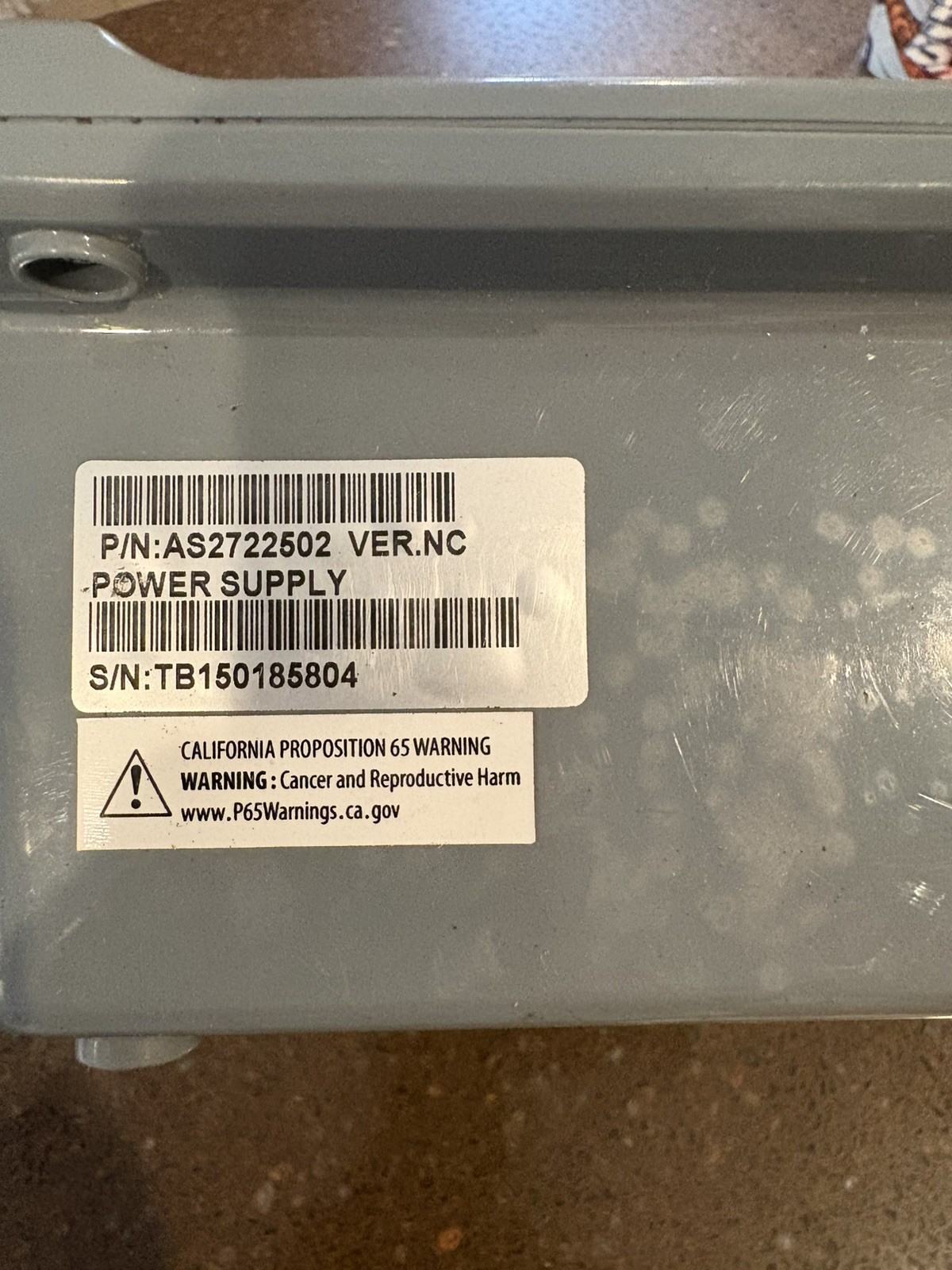 Aqua Products POWER SUPPLY (Single) Part#AS2722502