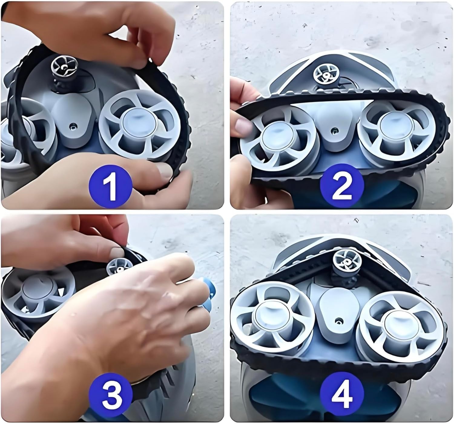 2 Pack Replacement Wheel Tires for Zodiac Baracuda MX8 MX6 Pool Cleaner