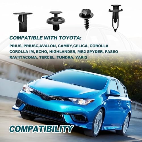 120-Piece 4-in-1 Bumper & Fender Clip Kit – Replaces OEM# 90159-60498, 52161