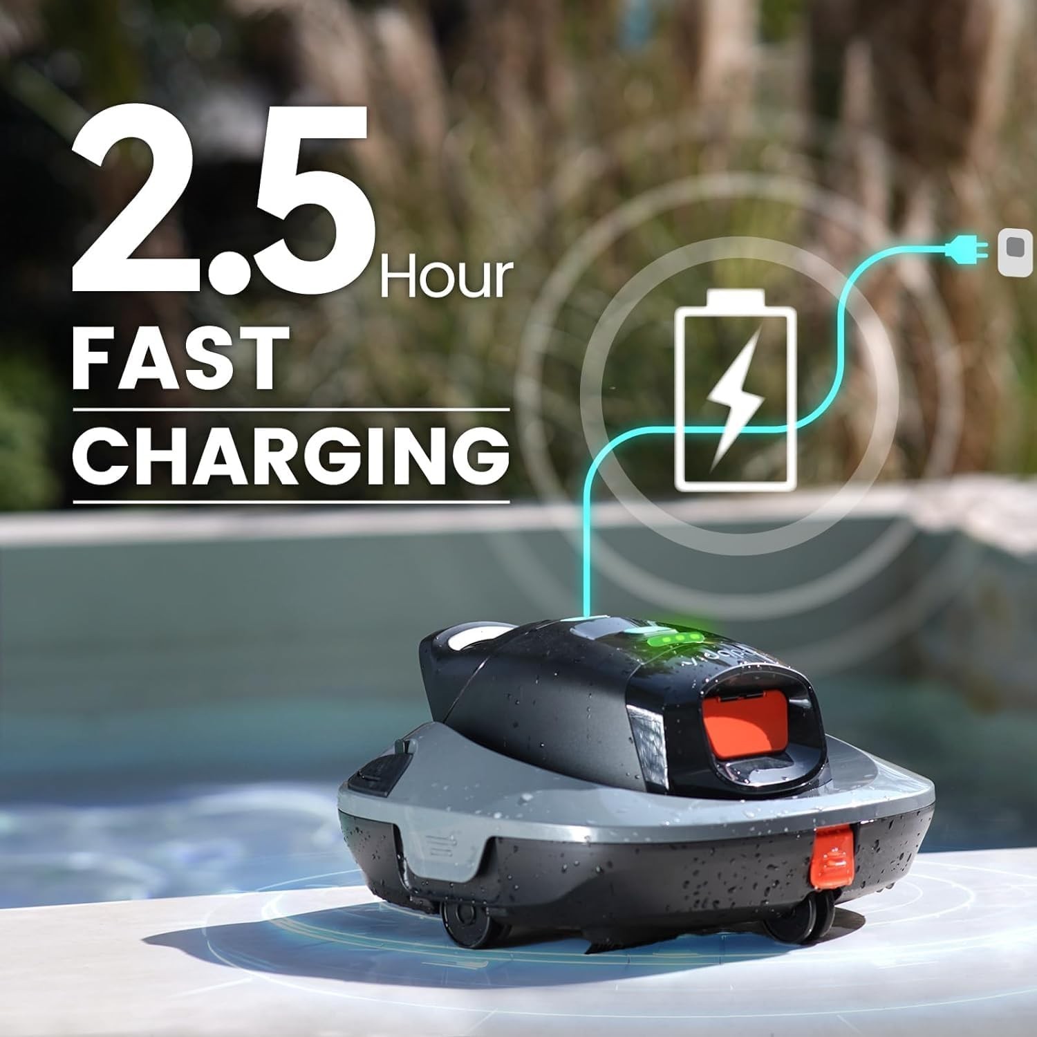 Robotic Pool Vacuum Robotic Pool Cleaner For Above Ground In Ground Pools 90min