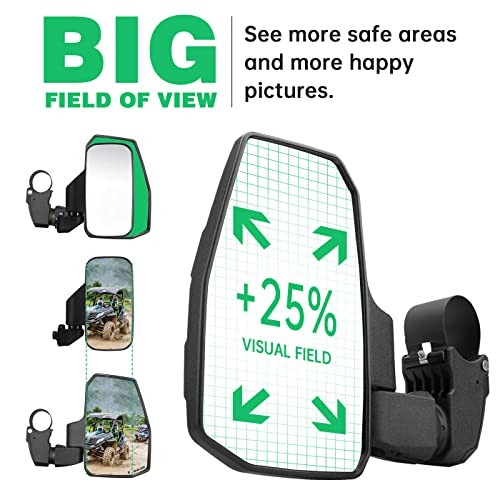 UTV Side Mirrors,You No Longer Need to Adjust by Hand,Innovative Automatic