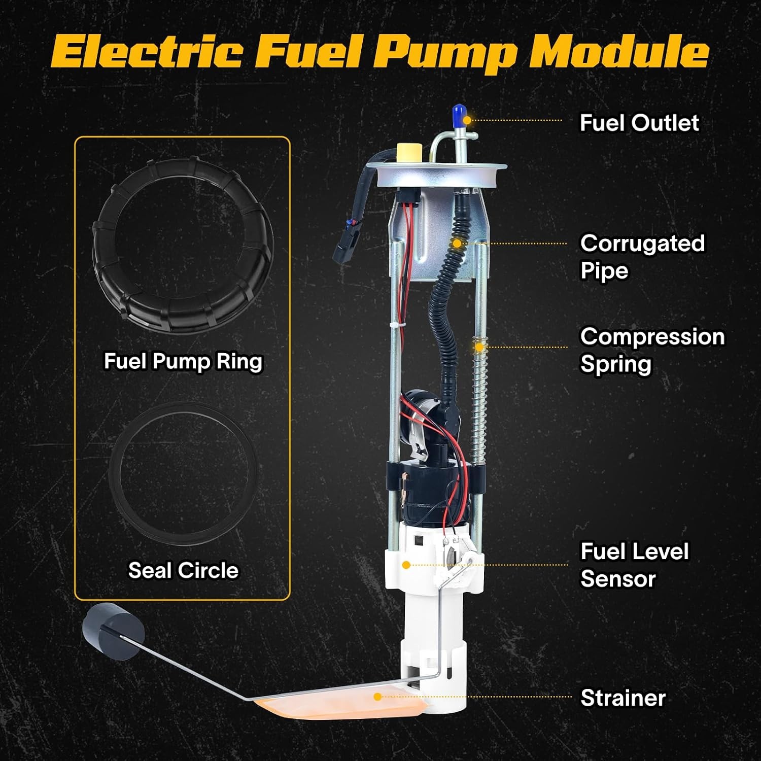 Polaris Ranger 500 Fuel Pump Replacement 2008-2013 4×4 47-1009 Compatible
