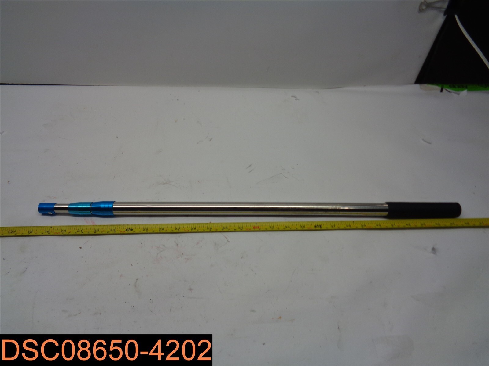 Aluminium 3 Section Telescopic Pole Detachable Pool Net Handle 66&Prime; XC2035TM17