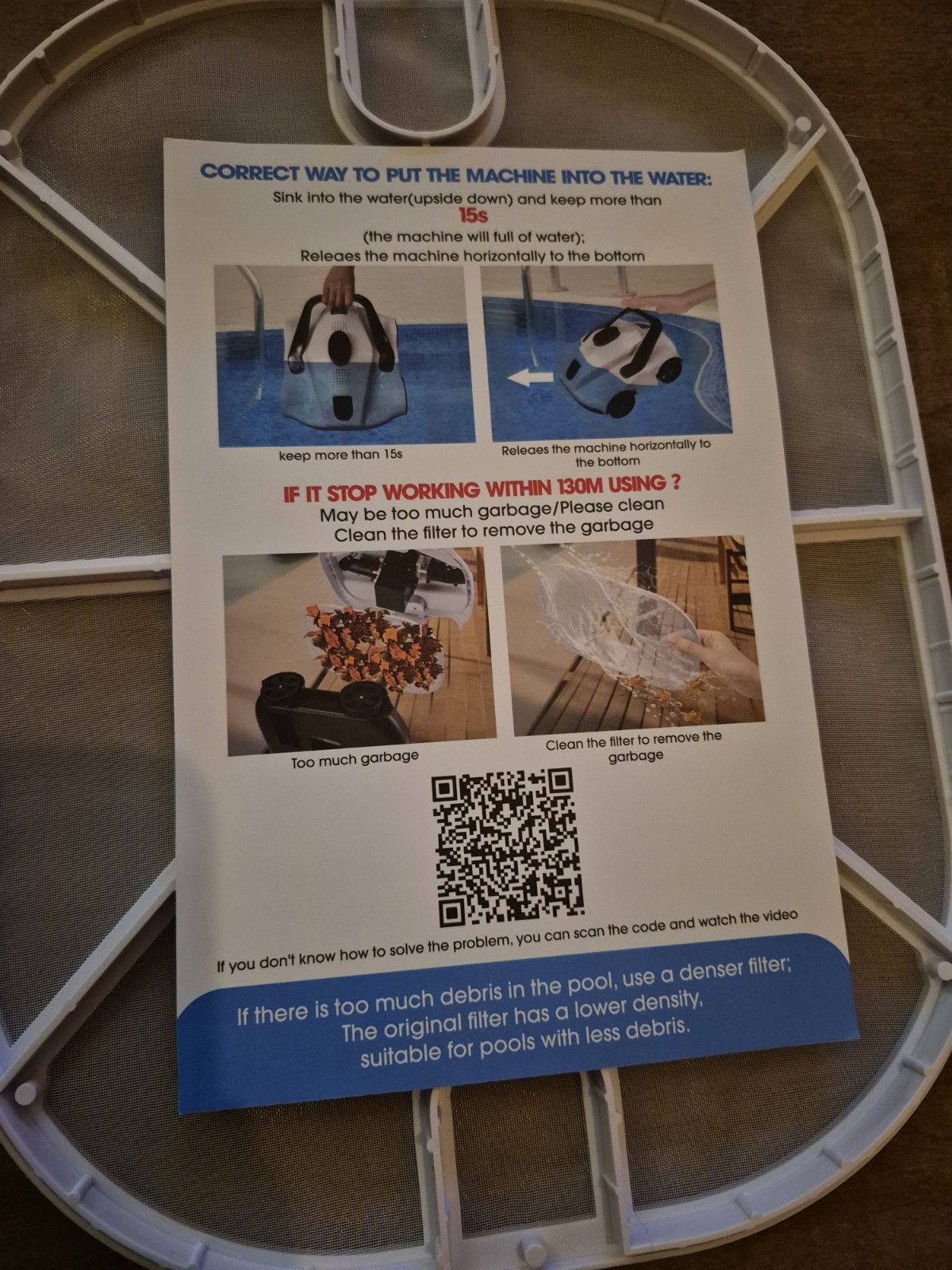 Pool Cleaner Filter Replacement for JQKJCAM Vacuum Mesh Cartridge