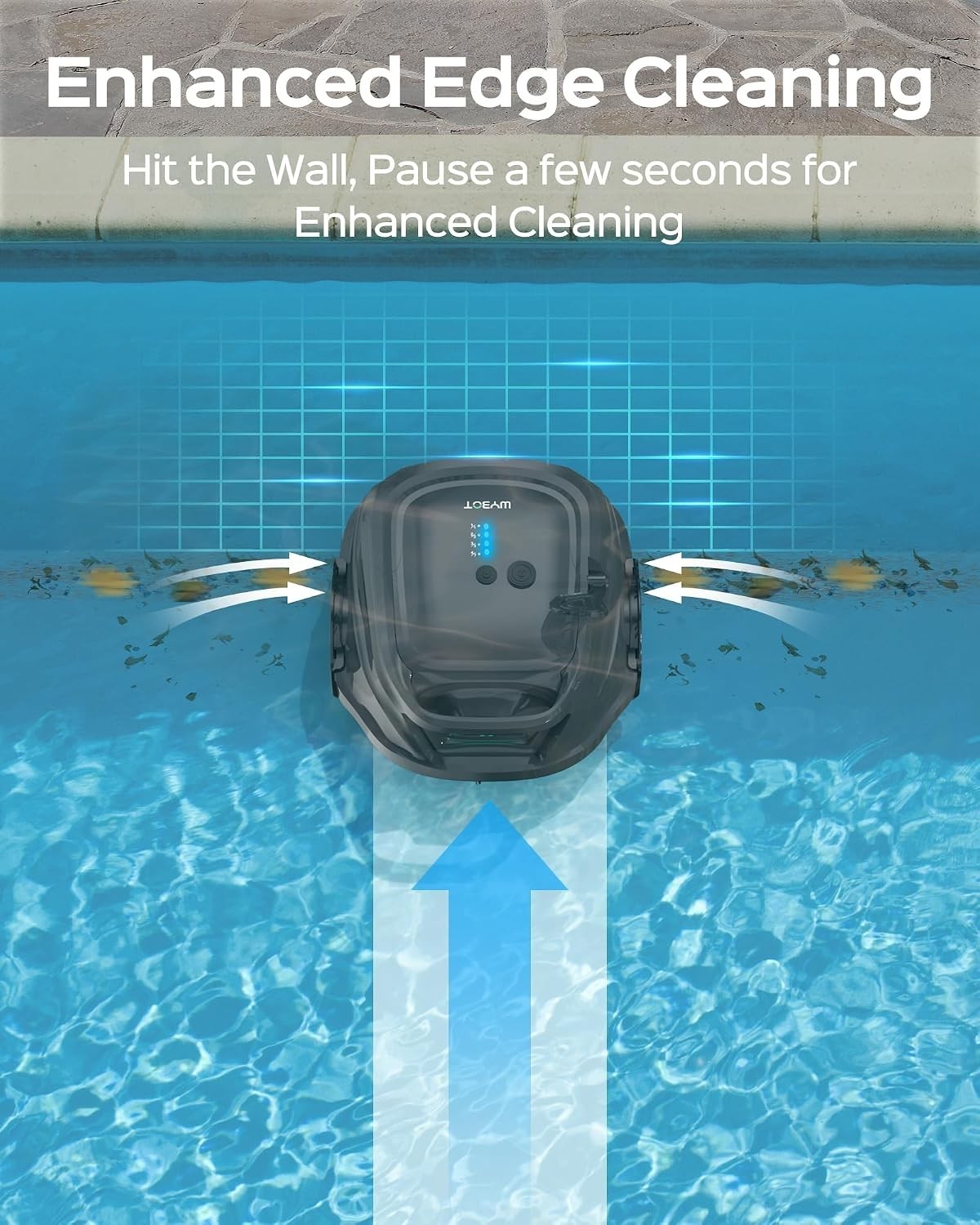 WYBOT A1 Cordless Robotic Pool Cleaner, Automatic Pool Vacuum
