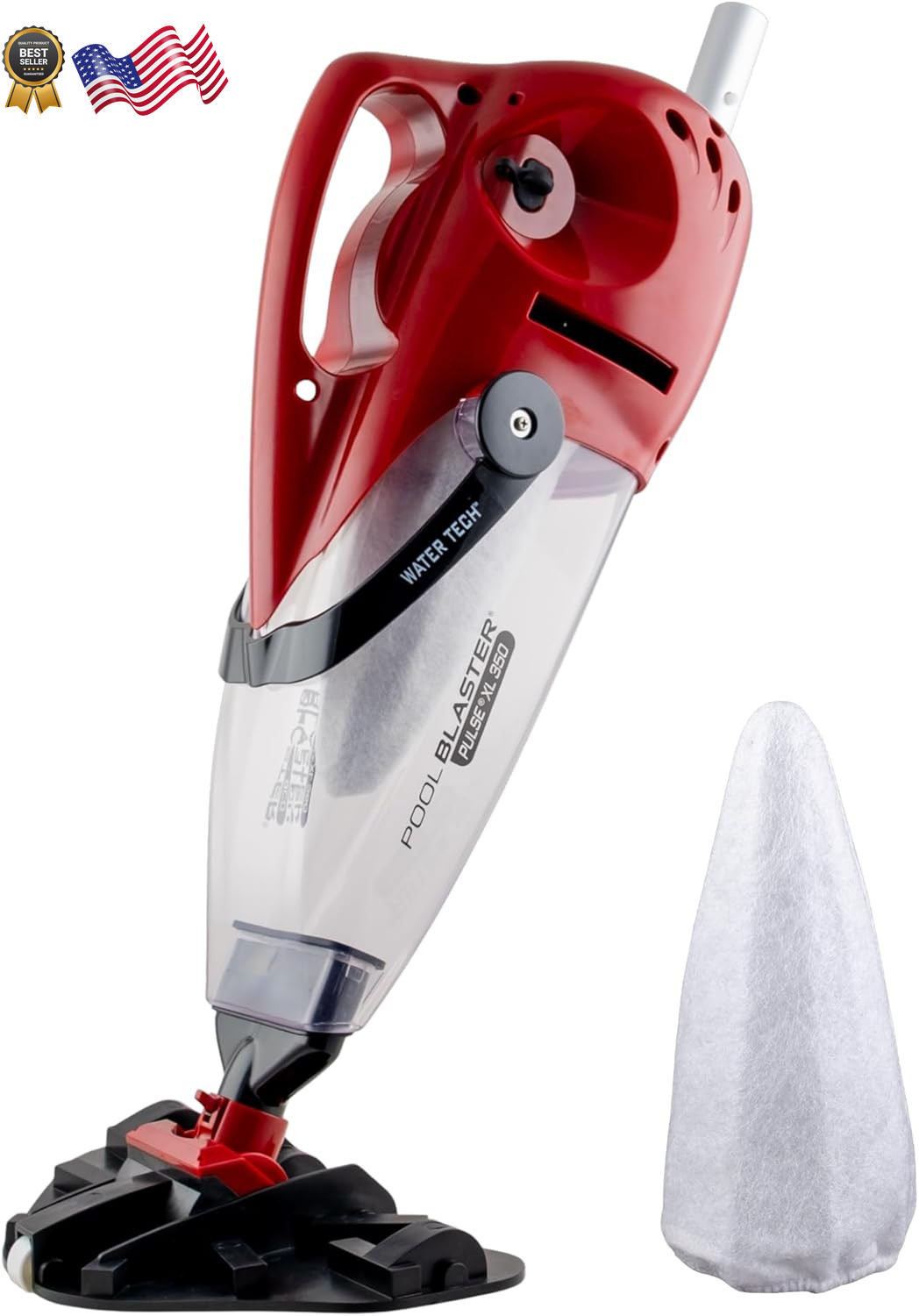 POOL BLASTER Pulse XL 350 Cordless Pool Vacuum, up to 60 Min Runtime XL Capa
