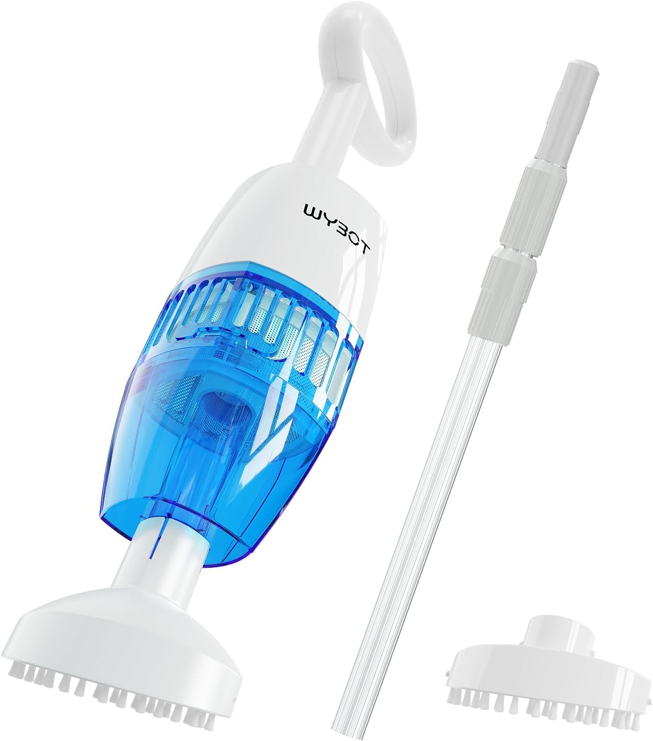 2024 Cordless Pool Vacuum with Dual Heads & Adjustable Telescopic Pole