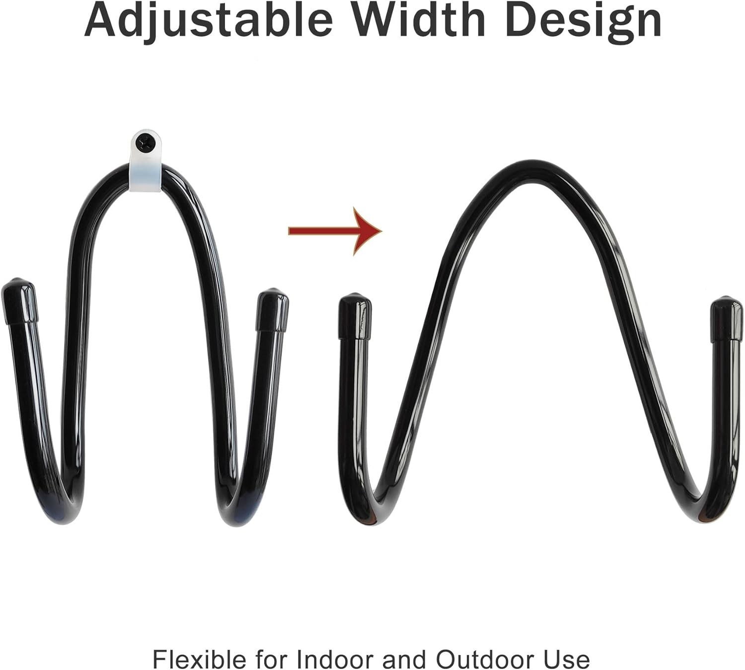 6PCS Chain Link Fence Hooks, Fence Hangers for Leaf Rakes, Pool Poles,Nets,Br…