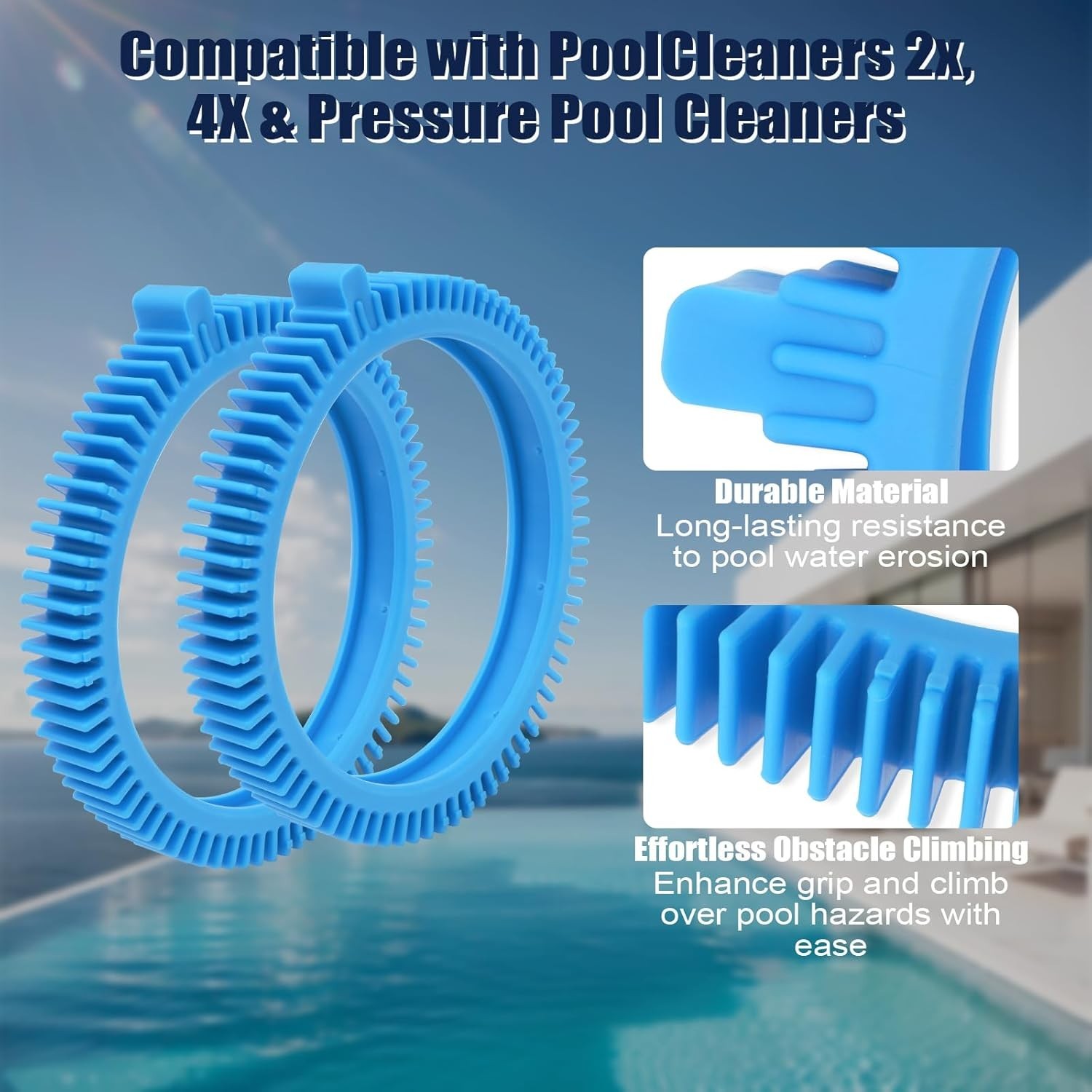 896584000-143 for Select Pool Cleaners Front Tire For Poolvergnuegen and Hayward