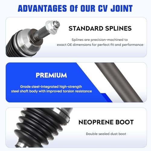 Front CV Axle Shaft Assembly Fit for Mazda 3 2005-2013, for Mazda 5 2006-2010