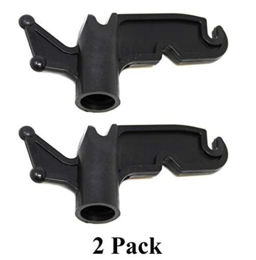 JSP Manufacturing Multi-Purpose Plastic Utility Hook Screw On Pole 2 Black