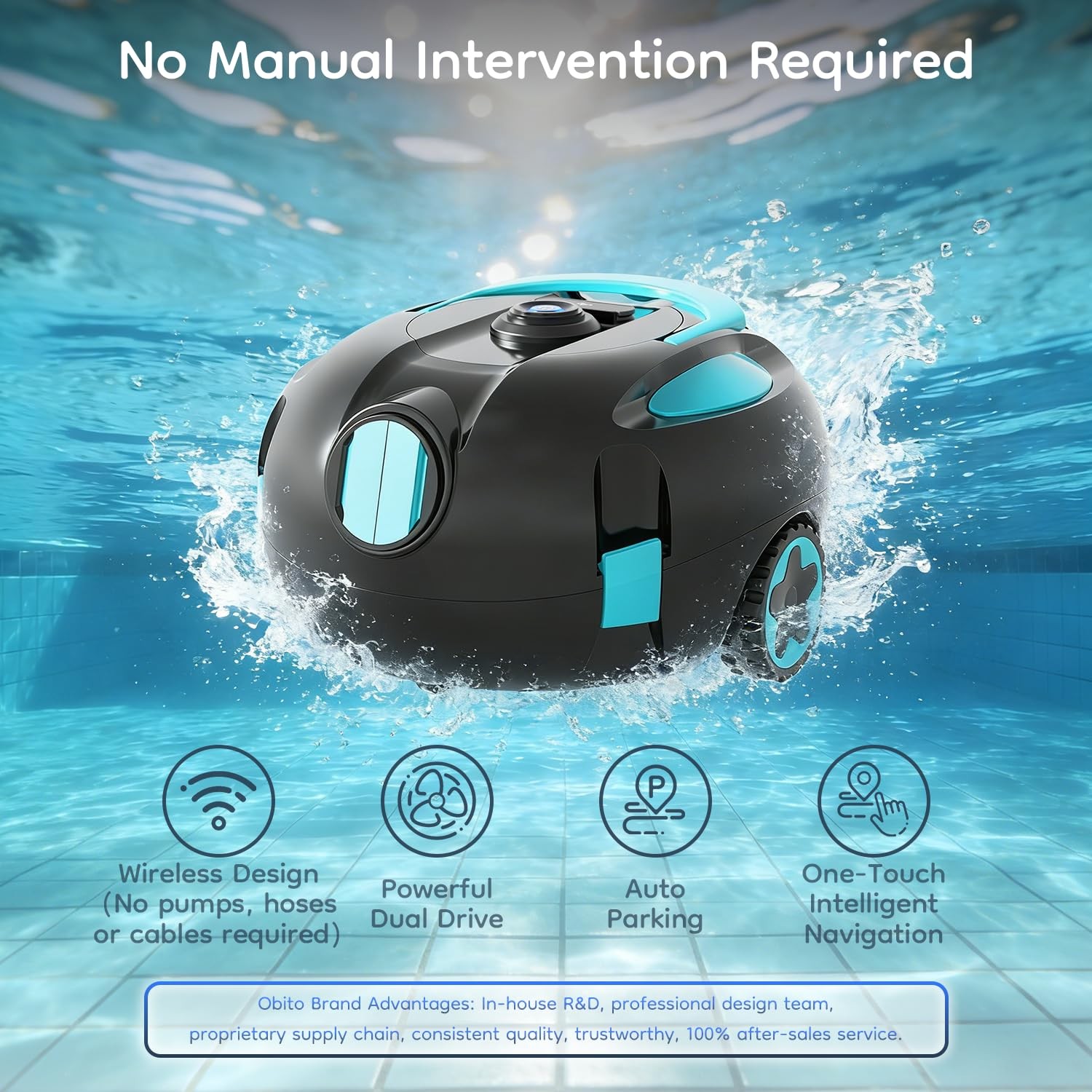 Robotic Pool Cleaner, Automatcic Pool Vacuum