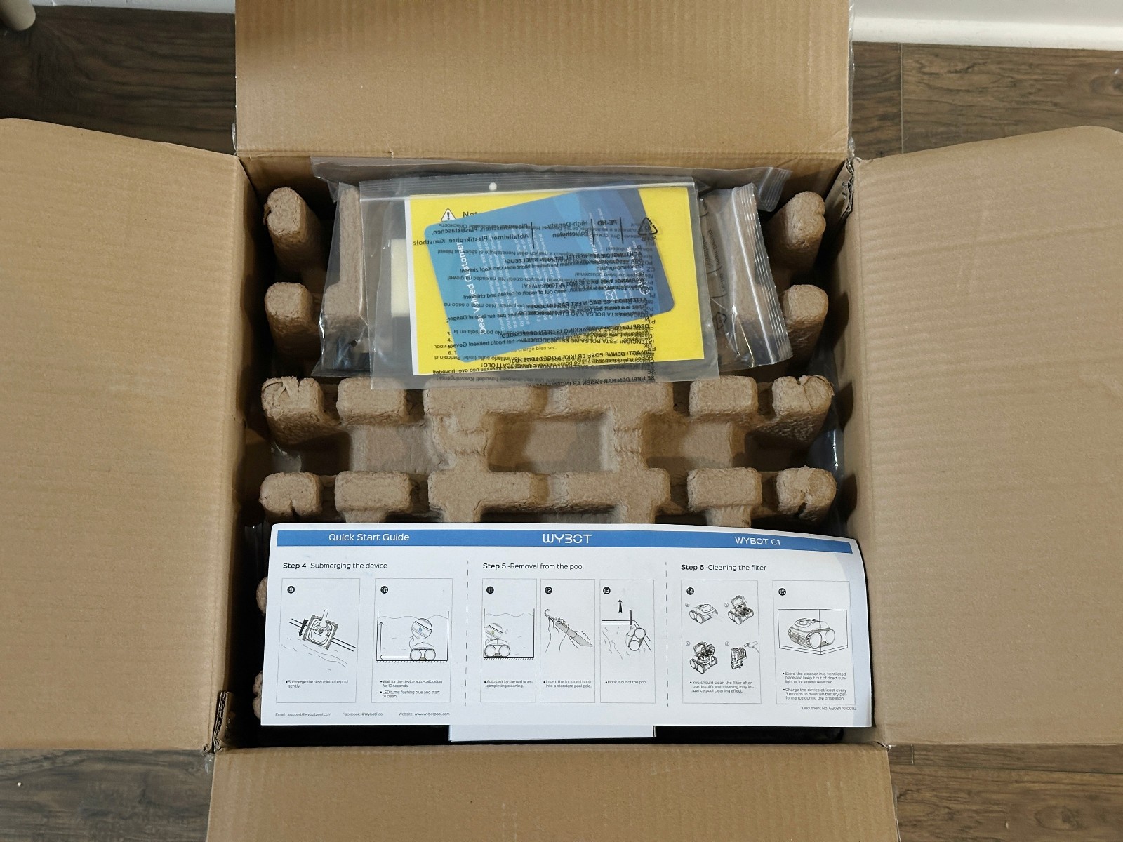 WYBOT C1 Robotic Pool Vacuum for Inground Pools *OPEN BOX – NEW* 150 min Runtime