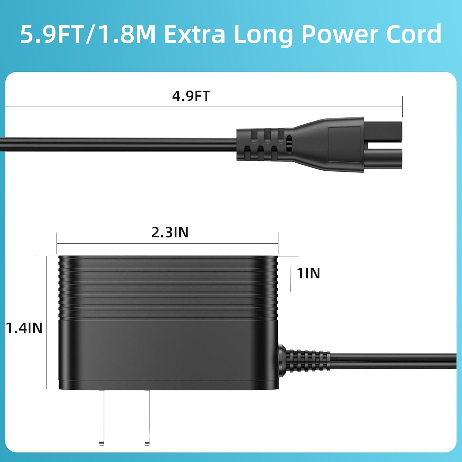 Secure 12.6V AC Charger Compatible with Winny 200 SE HJ1102 Robotic Pool Cleaner