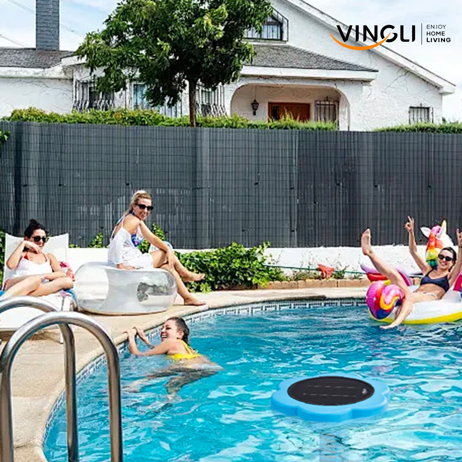 Solar Copper Pool Ionizer for Water Clarification Above Ground Inground Pool