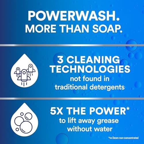 Dawn PRO Heavy Duty Powerwash, Bulk Foaming Dish Spray for 6 Starter Kits