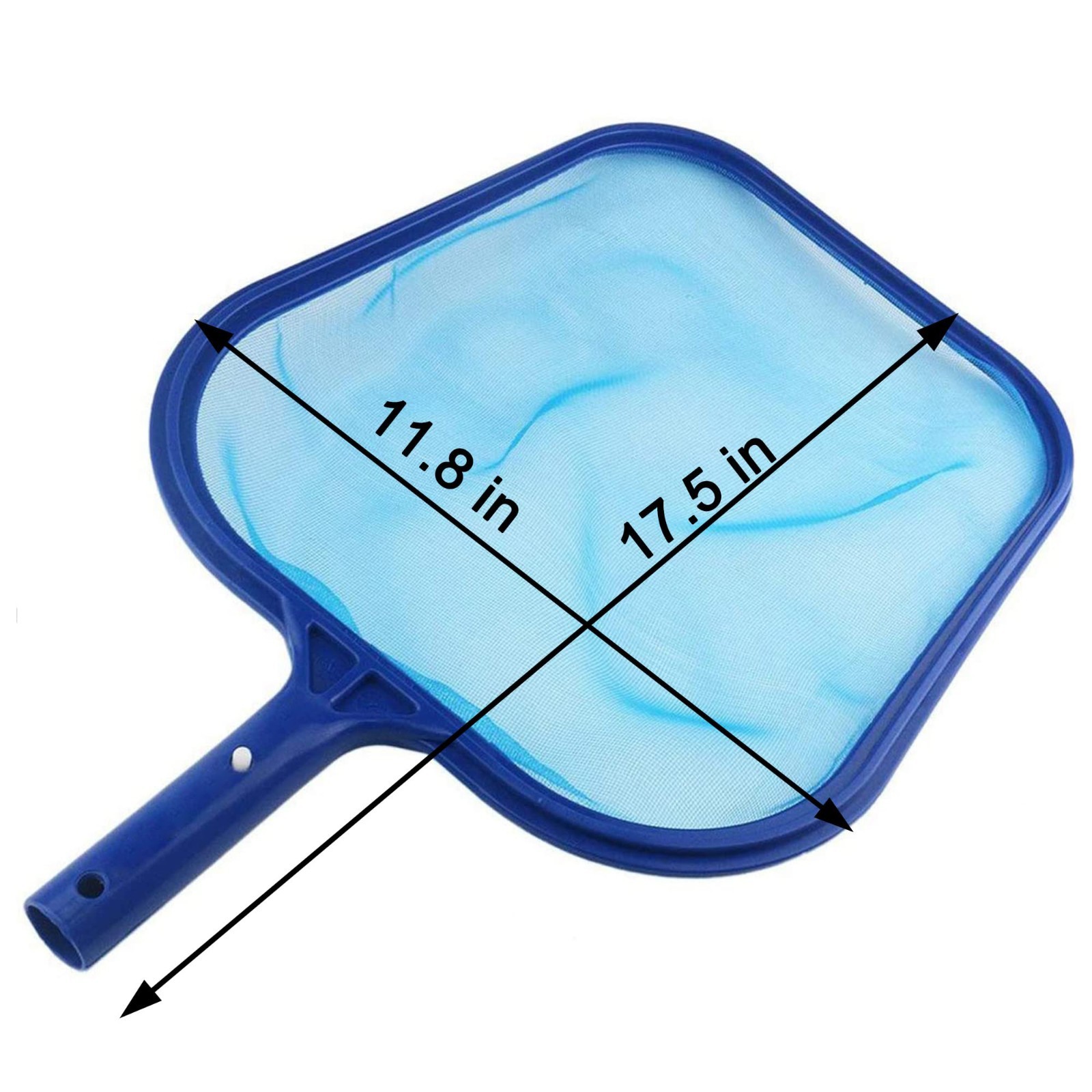 Professional Pool Cleaner Net, Durable Leaf Skimmer, 17.5×11.8in, Blue