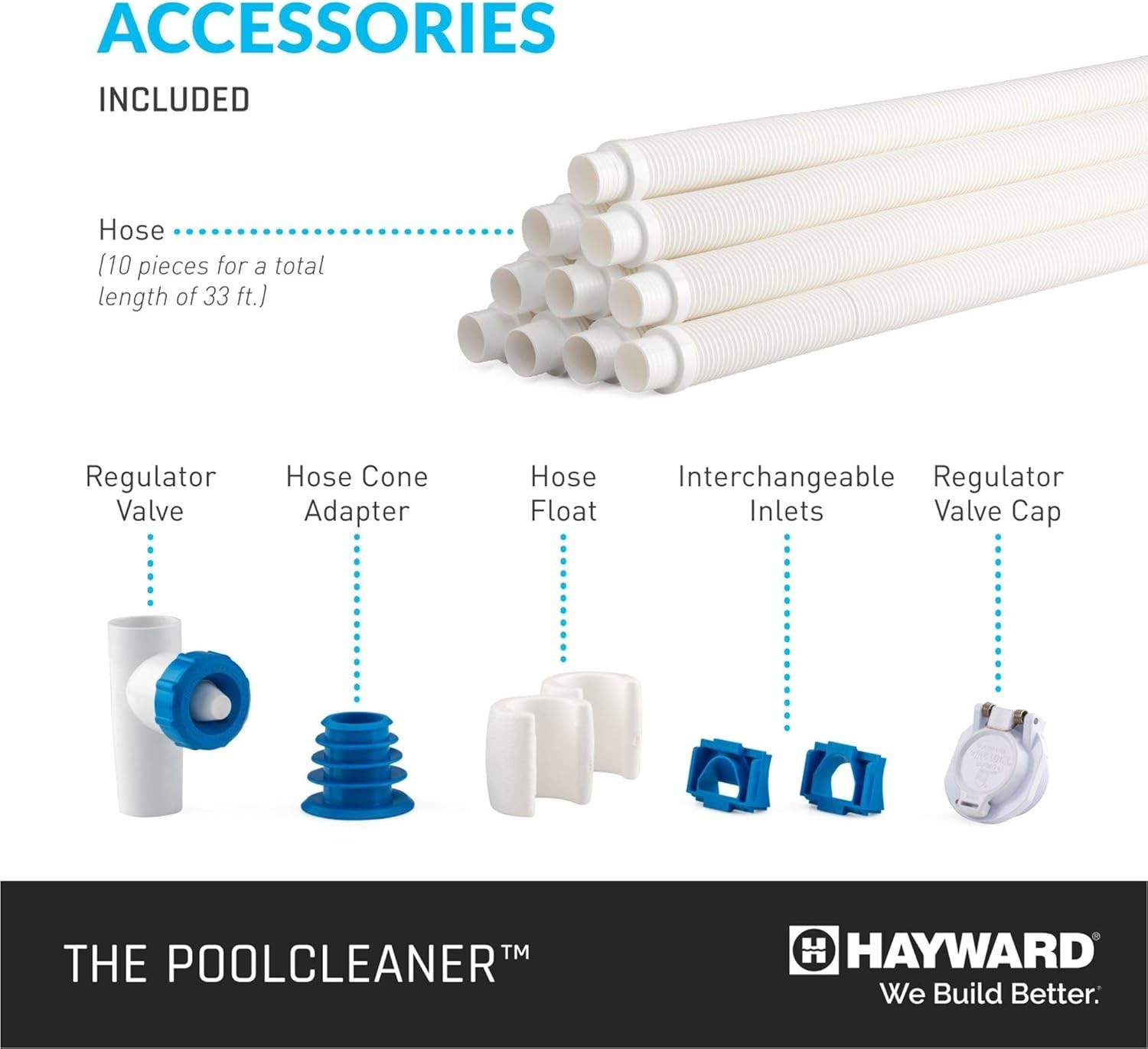Pool Vacuum for Inground Pools Poolvergnuegen Suction Pool Cleaner (2 Wheel)