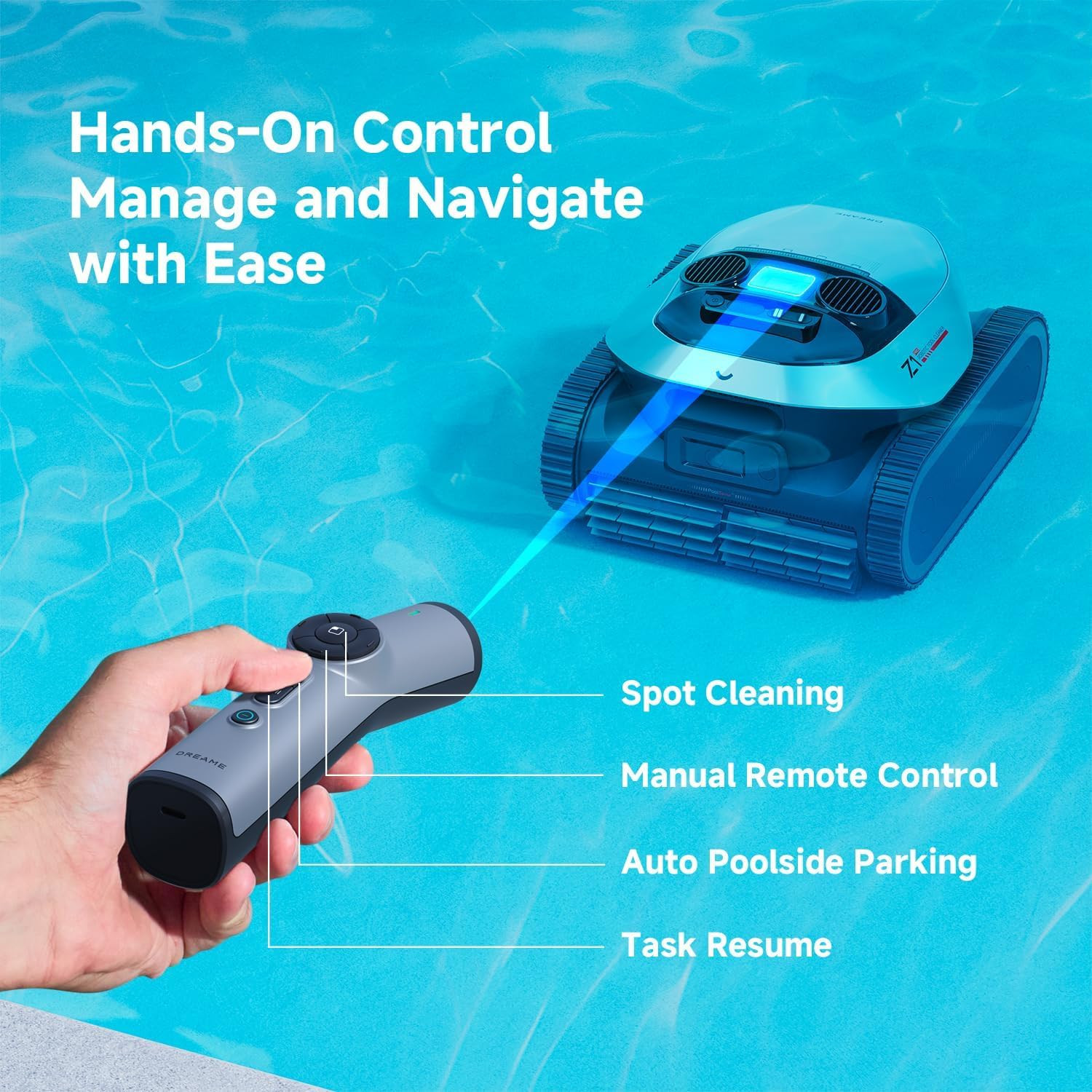 Wall & Waterline Cleaning, up to 180+ Min, Auto-Retrieval, Automatic Pool Vacuum