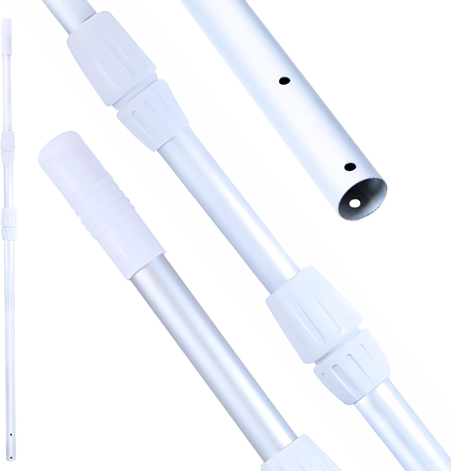 HYDROTOOLS 8350A 3-Piece Telescopic Pole 4 to 12 Feet Adjustable Telepole for Sw