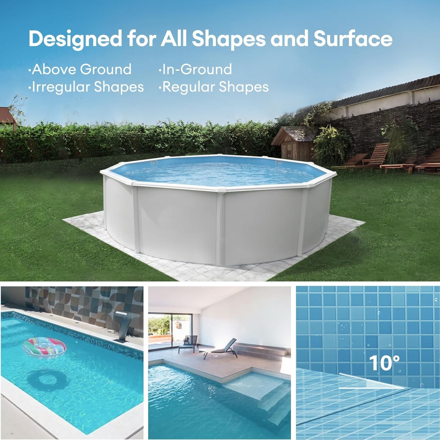 Cordless Robotic Pool Cleaner with Remote Control, 90 Min Runtime, Fast Charg…