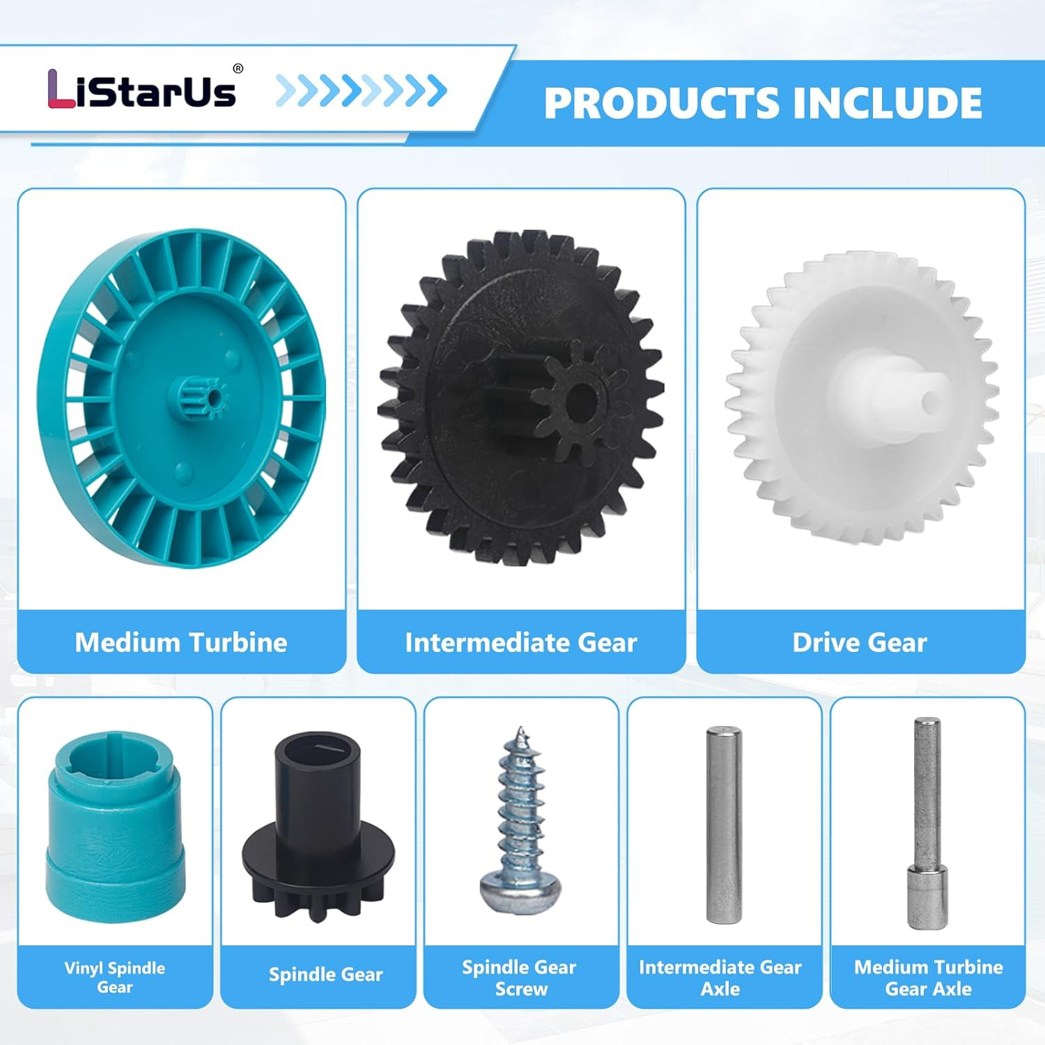 AXV079VP Medium Turbine Spindle Gear Kit Replacement for Hayward Pool Vacuum Par