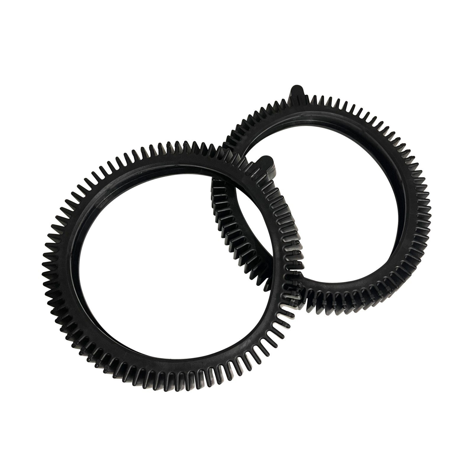 2PC Pool Cleaner Replacement 896584000-143 Black Front Tire Kit with Super Hump
