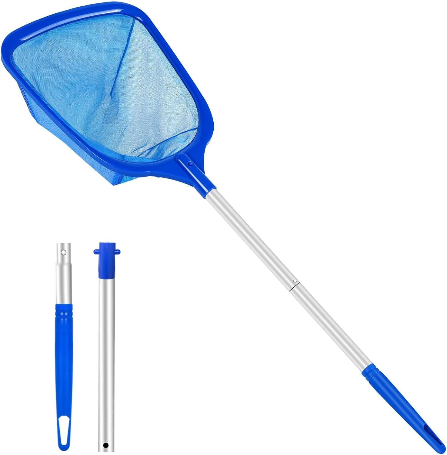 Hot Tub Pool Skimmer Net with 13 » Aluminum Pole Ultra-Fine Mesh Durable Ligh…