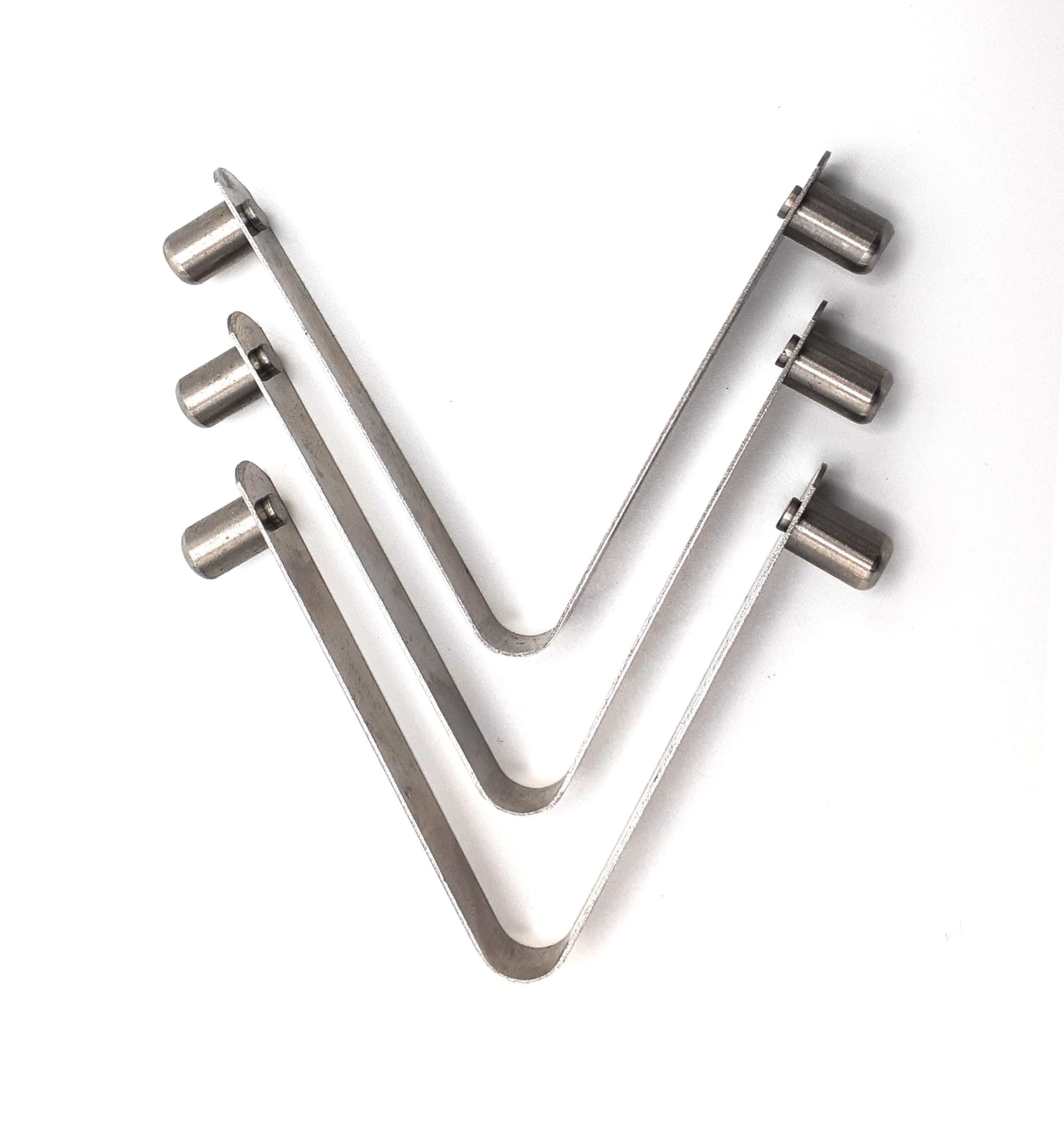 Stainless Steel Universal V-Clip for Pool Skimmer/Nets Brushes or Poles 3-Pack