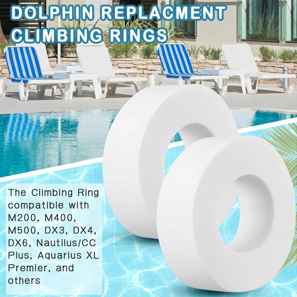 8 Climbing Rings for Maytronics Dolphin Robotic Pool Cleaners – 6101611-R4