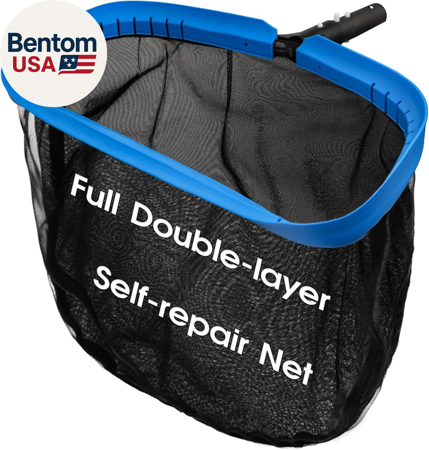 Upgraded Full Double Layer Pool Net Rake,17.5 » – Outer Heavy Duty Self-Repair N