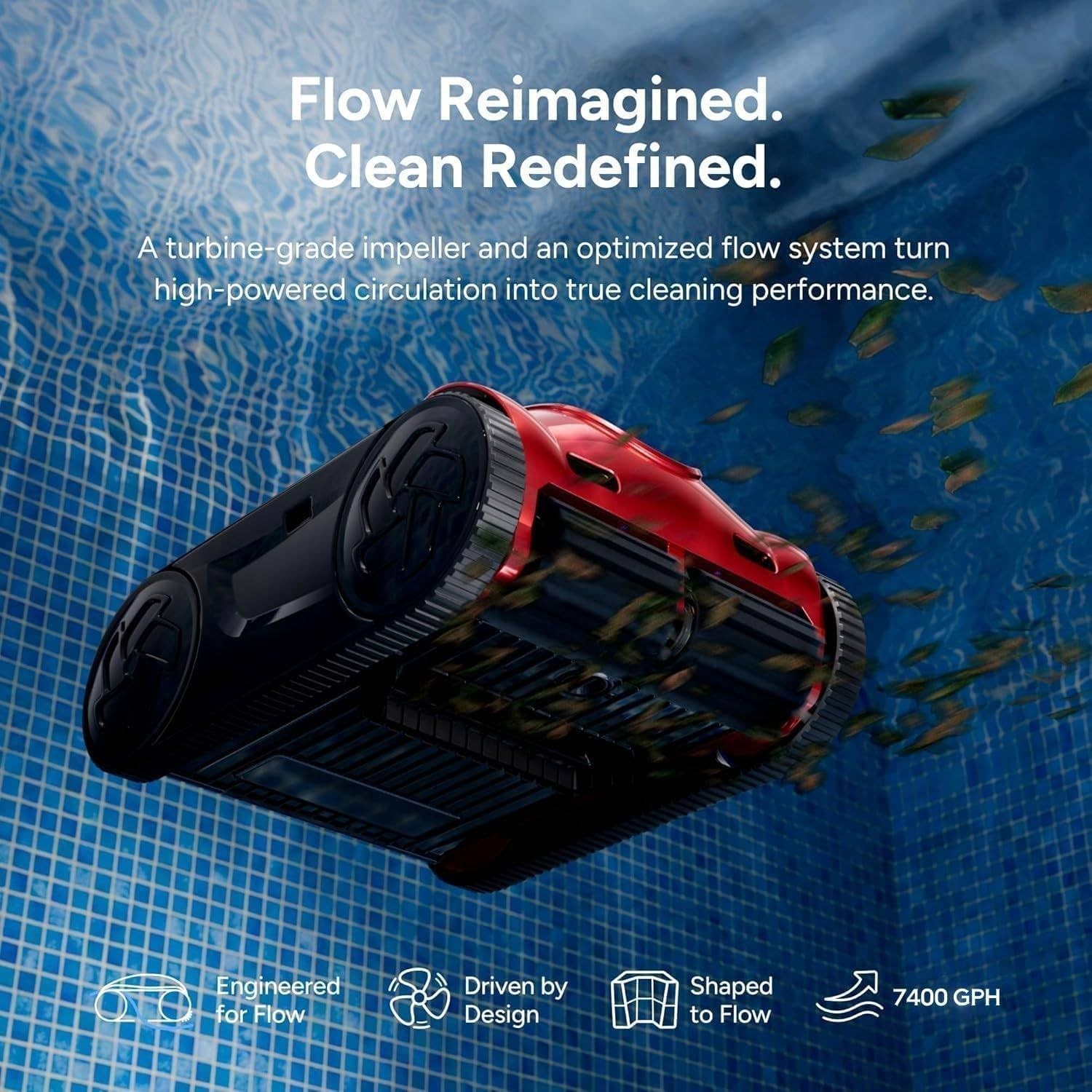 iGarden Pool Cleaner K Pro 15H Runtime Cordless Robotic Pool Vacuum for Ingroud