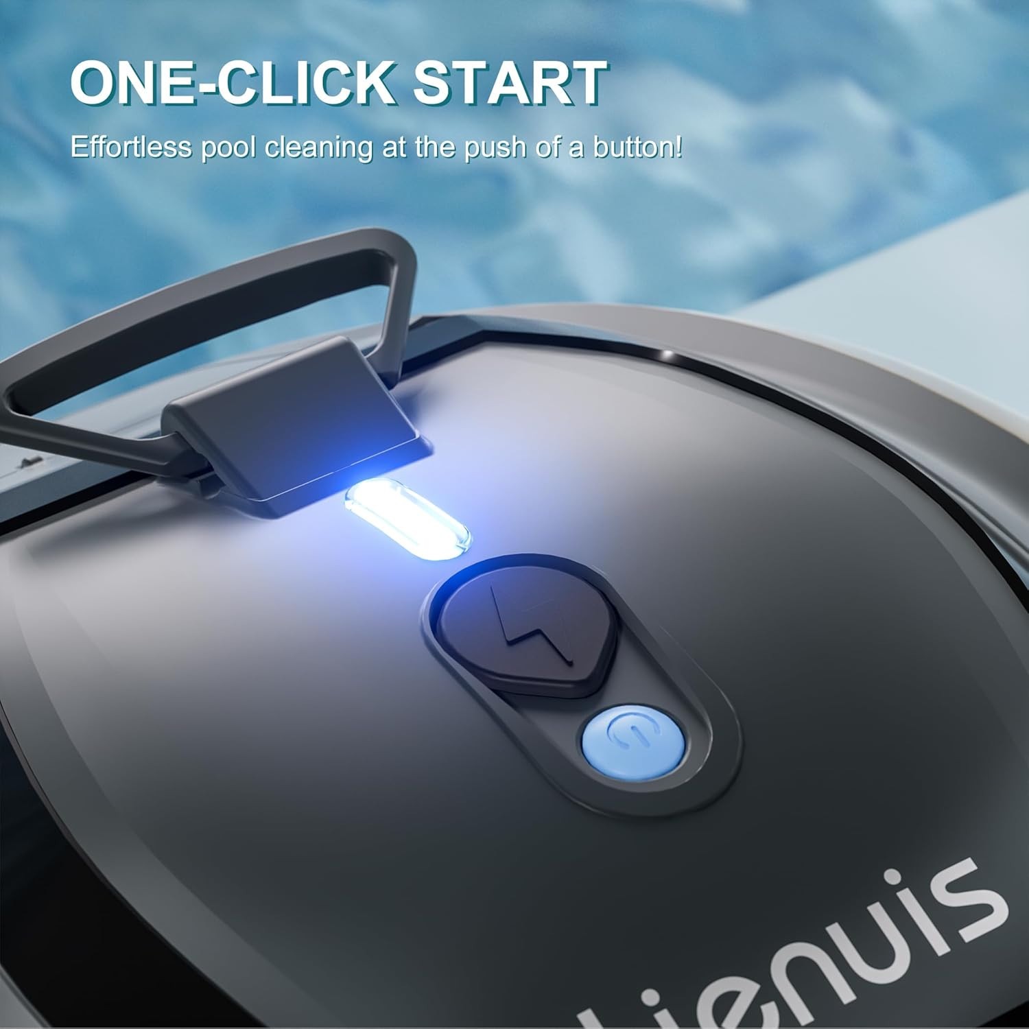 Cordless Robotic Pool Cleaner with 4400mAh Battery,Pool Vacuum for Above Ground