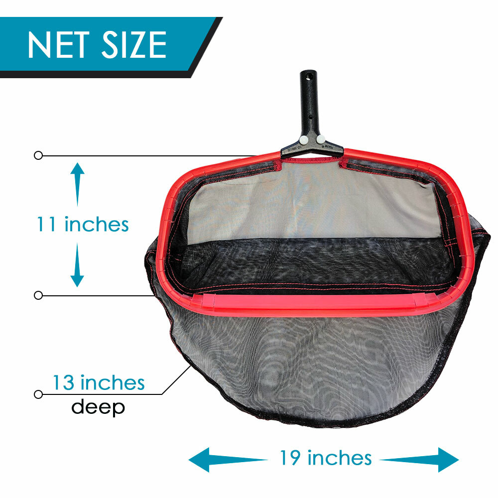 Puri Tech Professional Grade 19&Prime; Inch Leaf Rake Heavy Duty Soft Black Nylon
