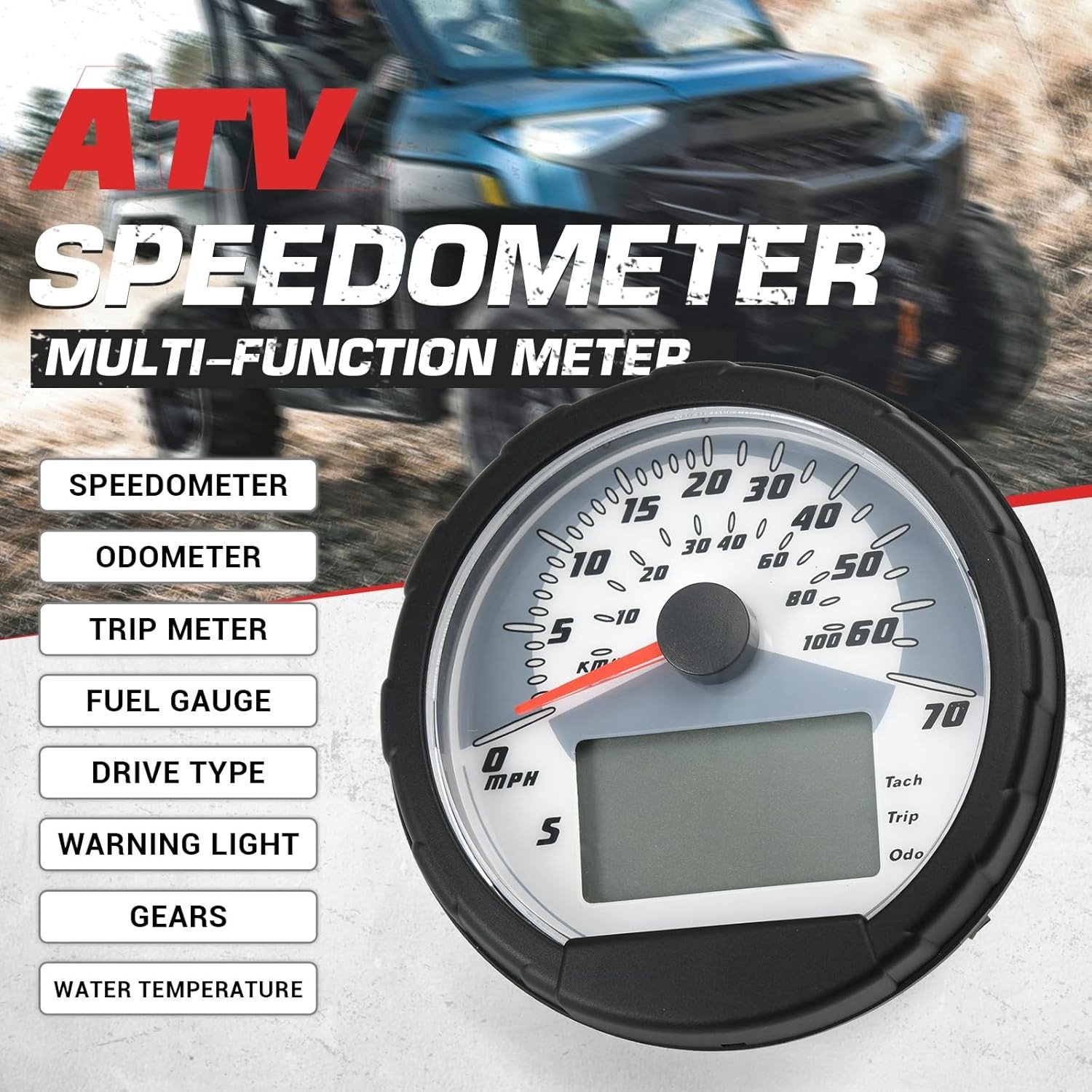 3280431 ATV Speedometer Gauge Cluster Assembly Compatible with Polaris Sportsman