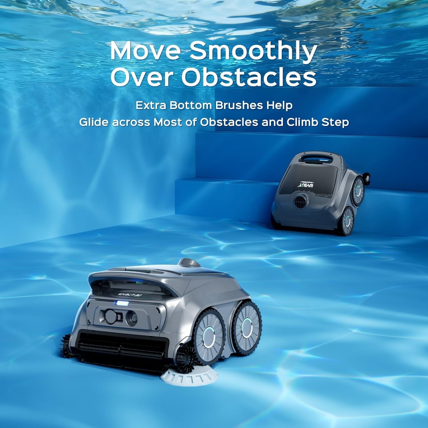 B1 Robotic Pool Cleaner, Floor and Wall Cleaning, Cordless Pool Vacuum for Ingro